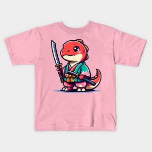 Pretty Samurai Dino Kids T-Shirt